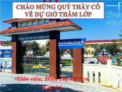 Bài giảng Toán Lớp 5 - Luyện tập chung (Trang 22) - Đinh Thị Minh Sen