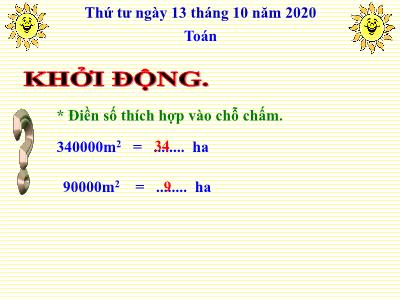 Bài giảng Toán Lớp 5 - Luyện tập chung (Trang 31) - Năm học 2020-2021