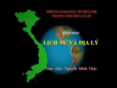 Bài giảng Địa lí Lớp 5 - Bài 10: Nông nghiệp - Nguyễn Minh Thúy