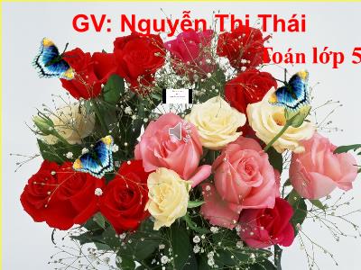 Bài giảng môn Toán Lớp 5 - Luyện tập (Trang 110) - Nguyễn Thị Thái