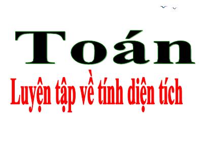 Bài giảng môn Toán Lớp 5 - Luyện tập về tính điện tích