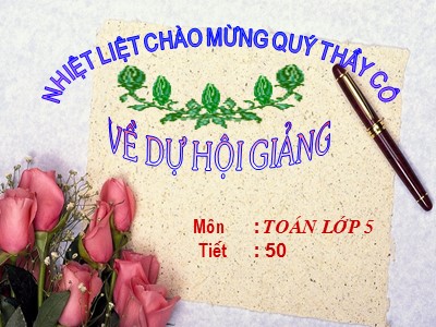 Bài giảng môn Toán Lớp 5 - Tổng nhiều số thập phân - Năm học 2008-2009