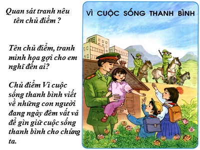 Bài giảng phần Tập đọc Khối 5 - Lập làng giữ biển (Bản chuẩn)