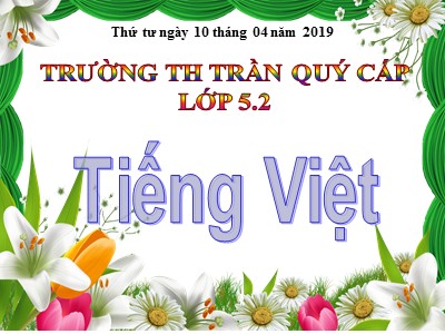 Bài giảng Tập đọc Lớp 5 - Tà áo dài Việt Nam - Trường Tiểu học Trần Quý Cáp