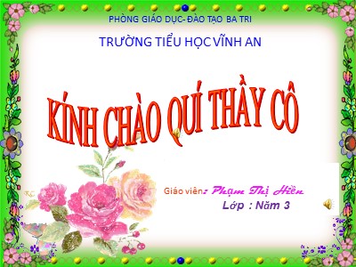 Bài giảng Tập làm văn Lớp 5 - Ôn tập về tả đồ vật - Phạm Thị Hiền