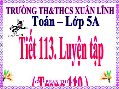 Bài giảng Toán Khối 5 - Bài: Luyện tập (Trang 119) - Phan Thị Anh