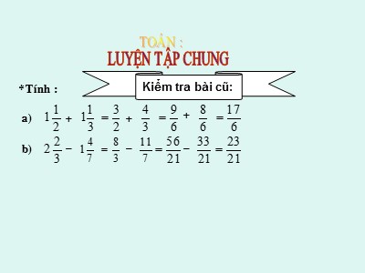 Bài giảng Toán Khối 5 - Luyện tập (Trang 14)