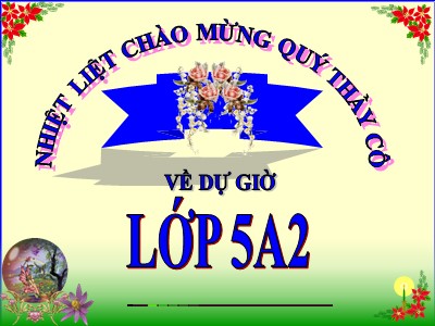 Bài giảng Toán Khối 5 - Ôn tập: Bảng đơn vị đo độ dài