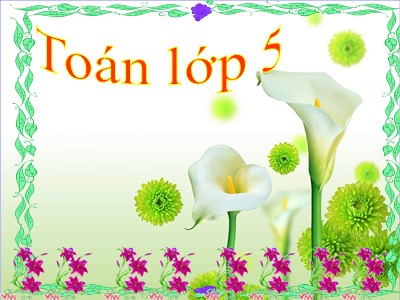 Bài giảng Toán Lớp 5 - Ôn tập về đo diện tích