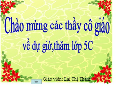 Bài giảng Khoa học Khối 5 - Bài 16: Phòng tránh HIV/AIDS - Lại Thị Thắm