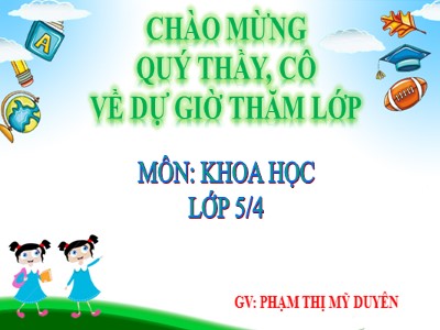 Bài giảng Khoa học Khối 5 - Bài 26: Đá vôi - Phạm Thị Mỹ Duyên