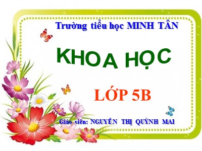 Bài giảng Khoa học Lớp 5 - Bài 29: Thủy tinh - Trường Tiểu học Minh Tân