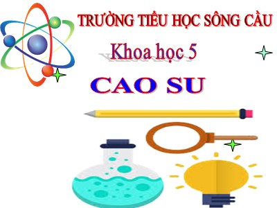 Bài giảng Khoa học Lớp 5 - Bài 30: Cao su - Trường Tiểu học Sông Cầu