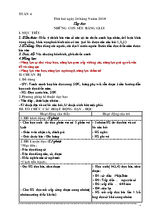 Giáo án Khối 5 (Soạn theo định hướng phát triển năng lực học sinh) - Tuần 4 - Năm học 2018-2019