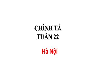 Bài giảng Chính tả Lớp 5 - Tuần 22, Tiết 23