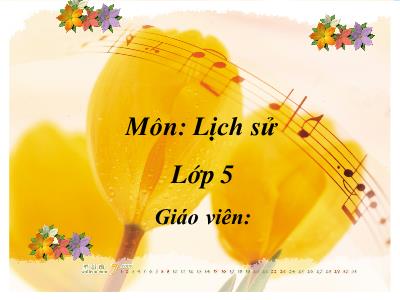 Bài giảng Lịch sử Khối 5 - Bài 26: Tiến vào dinh độc lập