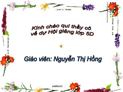 Bài giảng Tập đọc Lớp 5 - Tiết 16: Trước cổng trời - Nguyễn Thị Hồng - Năm học 2009-2010