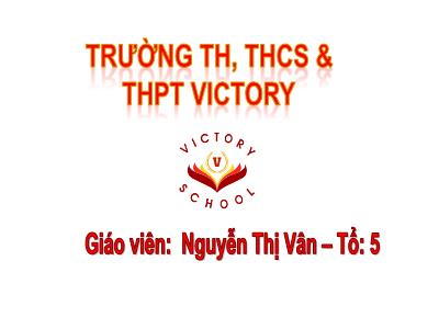 Bài giảng Tiếng Việt Lớp 5 - Đố vui: Tìm từ nhiều nghĩa - Nguyễn Thị Vân