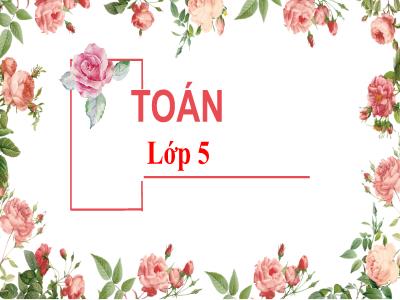 Bài giảng Toán Lớp 5 - Bài: Luyện tập (Trang 24)