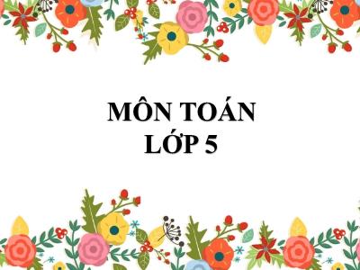 Bài giảng Toán Lớp 5 - Luyện tập trang 77