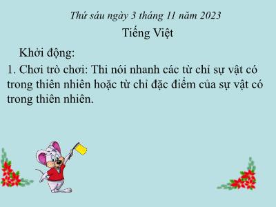 Bài giảng Tiếng Việt Lớp 5 - Bài 9C: Bức tranh mùa thu - Năm học 2023-2024