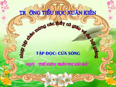 Bài giảng Tiếng Việt Lớp 5 - Tập đọc: Cửa sông - Trần Thị Hải Bắc