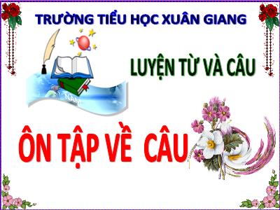 Bài giảng Luyện từ và câu Lớp 5 - Tuần 15: Ôn tập về câu - Năm học 2021-2022 - Lê Thị Hồng Hạnh