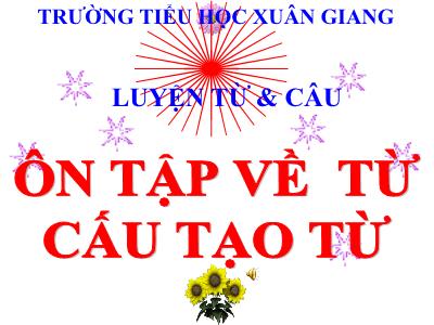 Bài giảng Luyện từ và câu Lớp 5 - Tuần 15: Ôn tập về từ, cấu tạo từ - Năm học 2021-2022 - Lê Thị Hồng Hạnh