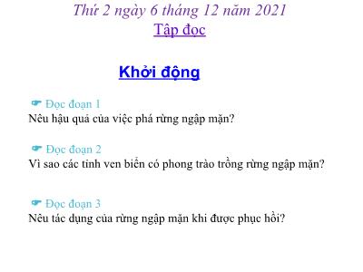 Bài giảng Tập đọc Lớp 5 - Tuần 13. Tiết 27: Chuỗi ngọc lam - Năm học 2021-2022 - Đặng Thị Thu Hà