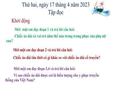 Bài giảng Tiếng Việt Lớp 5 - Tuần 31: Công việc đầu tiên - Năm học 2022-2023 - Đặng Thị Thu Hà
