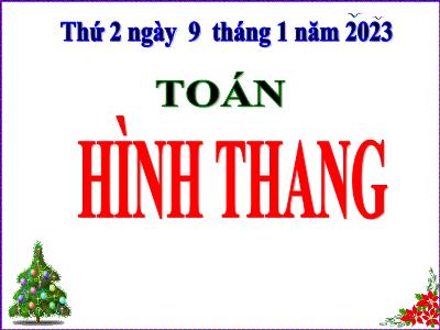 Bài giảng Toán Lớp 5 - Hình thang - Năm học 2022-2023 - Đặng Thị Thu Hà