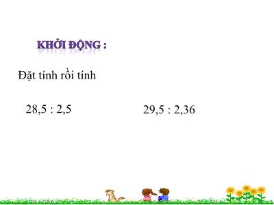Bài giảng Toán Lớp 5 - Ôn tập phép chia số thập phân - Năm học 2021-2022 - Đặng Thị Thu Hà