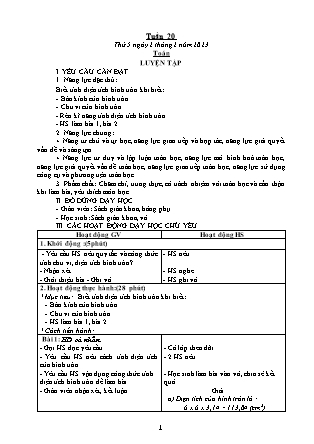 Kế hoạch bài dạy các môn Khối 5 - Tuần 20 - Năm học 2022-2023 - Đặng Thị Thu Hà