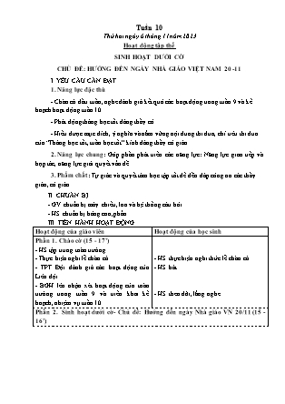 Kế hoạch bài dạy các môn Lớp 5 - Tuần 10 (Thứ 2, 3) - Năm học 2023-2024 - Đặng Thị Xuân