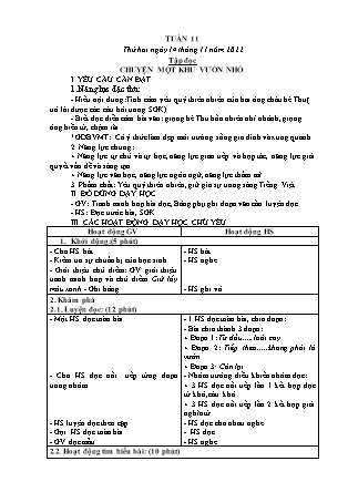 Kế hoạch bài dạy các môn Lớp 5 - Tuần 11 - Năm học 2022-2023 - Đặng Thị Thu Hà