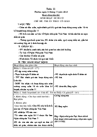 Kế hoạch bài dạy các môn Lớp 5 - Tuần 11 - Năm học 2023-2024 - Thiều Thị Liên