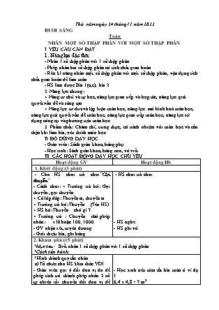 Kế hoạch bài dạy các môn Lớp 5 - Tuần 11 (Ngày 24/1) - Năm học 2022-2023 - Đặng Thị Thu Hà
