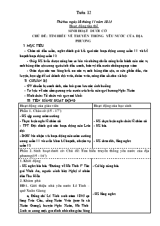 Kế hoạch bài dạy các môn Lớp 5 - Tuần 12 - Năm học 2023-2024 - Lê Thị Hồng Hạnh