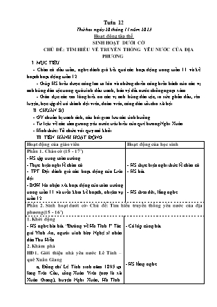 Kế hoạch bài dạy các môn Lớp 5 - Tuần 12 (Thứ 2, 3) - Năm học 2023-2024 - Đặng Thị Xuân