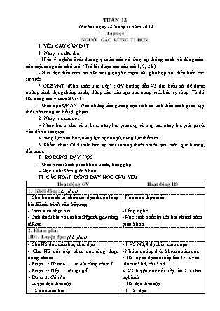 Kế hoạch bài dạy các môn Lớp 5 - Tuần 13 - Năm học 2022-2023 - Đặng Thị Thu Hà