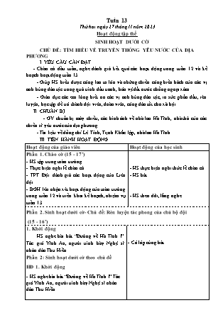 Kế hoạch bài dạy các môn Lớp 5 - Tuần 13 - Năm học 2023-2024 - Lê Thị Hồng Hạnh