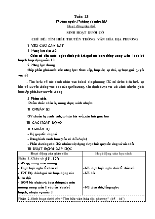 Kế hoạch bài dạy các môn Lớp 5 - Tuần 13 - Năm học 2023-2024 - Thiều Thị Liên