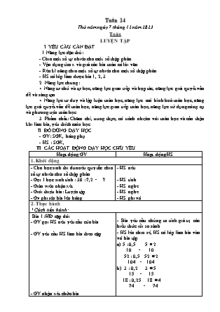 Kế hoạch bài dạy các môn Lớp 5 - Tuần 14 (Tiếp theo) - Năm học 2023-2024 - Thiều Thị Liên