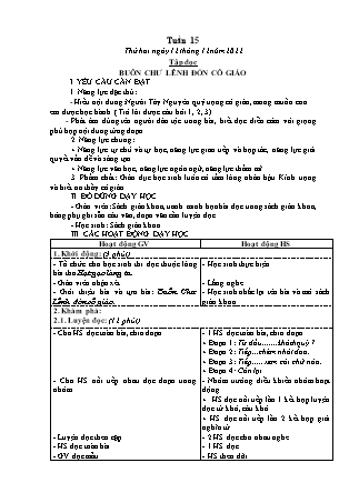 Kế hoạch bài dạy các môn Lớp 5 - Tuần 15 - Năm học 2022-2023 - Đặng Thị Thu Hà