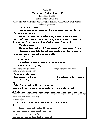 Kế hoạch bài dạy các môn Lớp 5 - Tuần 15 (Thứ 2, 3) - Năm học 2023-2024 - Đặng Thị Xuân