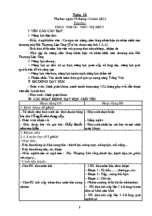 Kế hoạch bài dạy các môn Lớp 5 - Tuần 16 - Năm học 2022-2023 - Đặng Thị Thu Hà