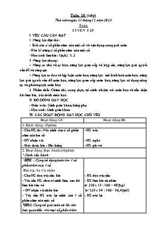 Kế hoạch bài dạy các môn Lớp 5 - Tuần 16 (Thứ 5, 6) - Năm học 2023-2024 - Đặng Thị Xuân