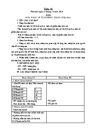 Kế hoạch bài dạy các môn Lớp 5 - Tuần 16 (Tiếp theo) - Năm học 2023-2024 - Thiều Thị Liên