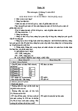 Kế hoạch bài dạy các môn Lớp 5 - Tuần 16 (Tiếp theo) - Năm học 2023-2024 - Lê Thị Hồng Hạnh