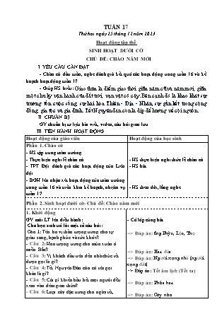 Kế hoạch bài dạy các môn Lớp 5 - Tuần 17 - Năm học 2023-2024 - Lê Thị Hồng Hạnh